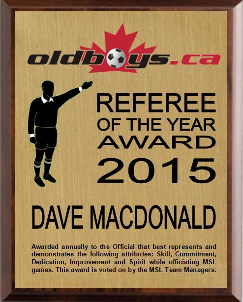 Referee of the Year Award